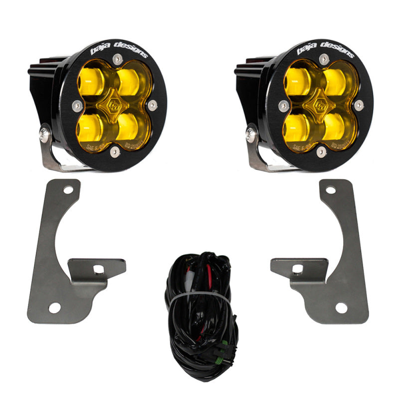 Baja Designs 10 - 18 Jeep JK Rubicon Squadron R SAE Light Kit - Amber