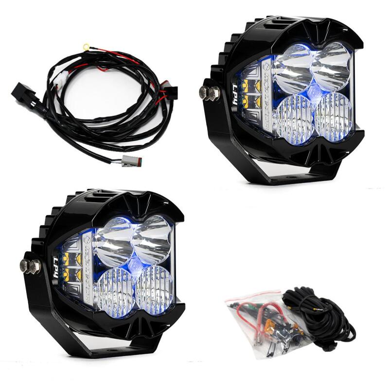 Baja Designs LP4 Pro Driving/Combo LED - Blue Backlight (Pair)