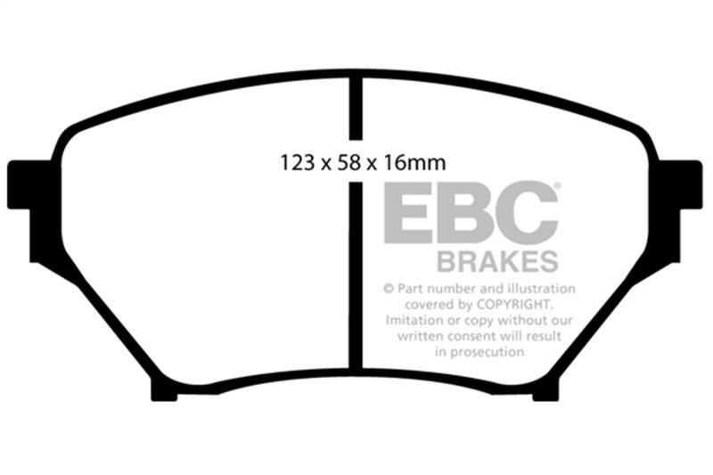EBC 01-03 Mazda Miata MX5 1.8L Bluestuff Front Brake Pads