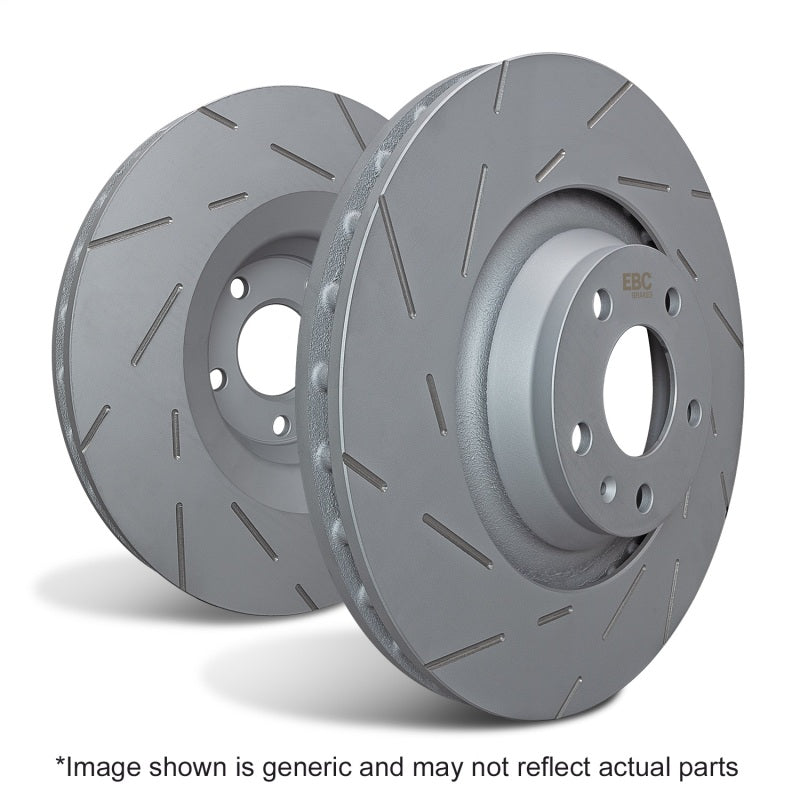 EBC 2015+ Ford Mustang (6th Gen) 2.3L Turbo (Performance Package) USR Slotted Front Rotors