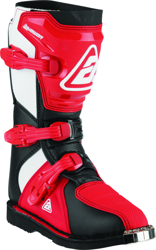 Answer AR1 Boot Black/Red Youth Size - 2