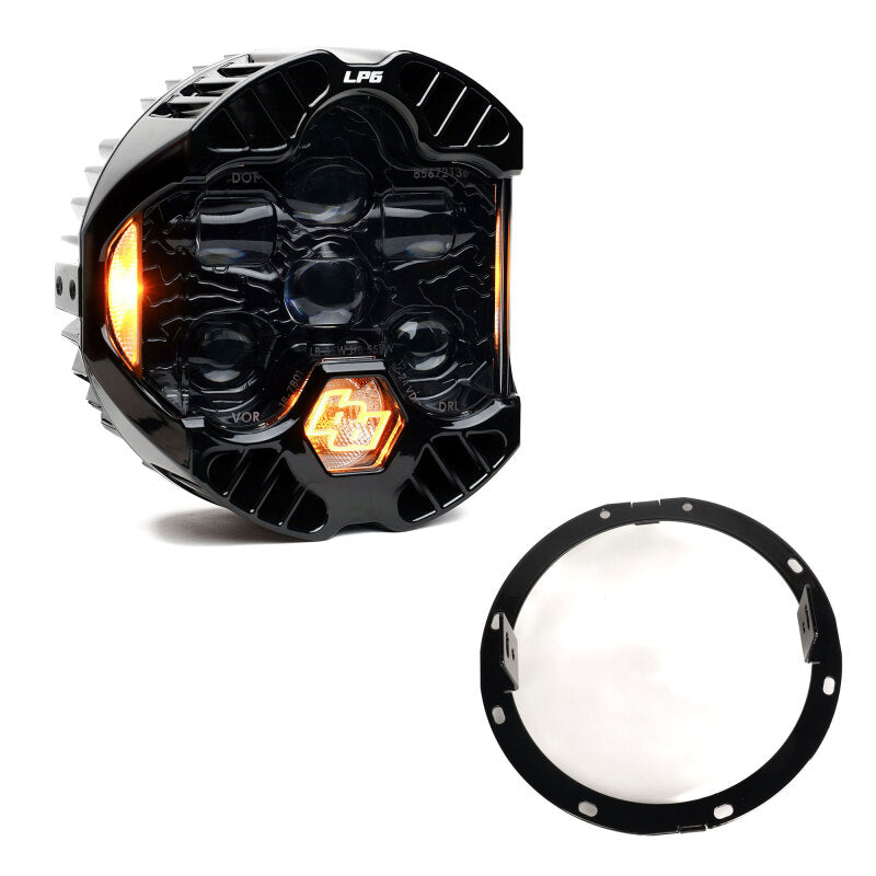 Baja Designs 14-23 Harley-Davidson Street Glide (Single Light) DOT LP6 LED DRL Headlight Kit - Amber