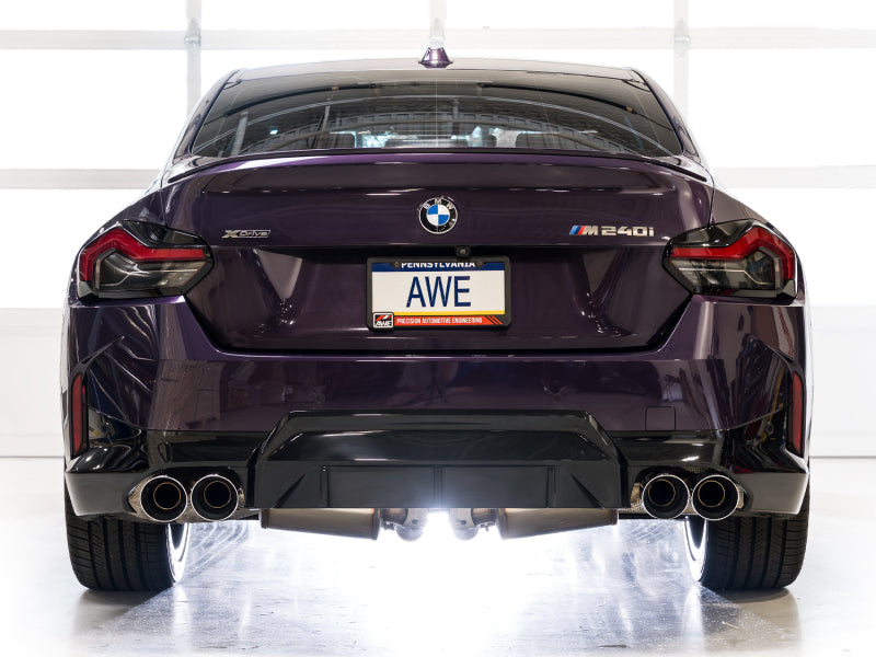 AWE Tuning 22-26 BMW M240i (G42) Track Edition Exhaust - Chrome Silver Tips