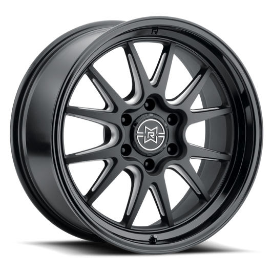 Method Raised MR802 20x9 / 6x5.5 BP / -12mm Offset / 106.25mm Bore - Double Black Milled Wheel