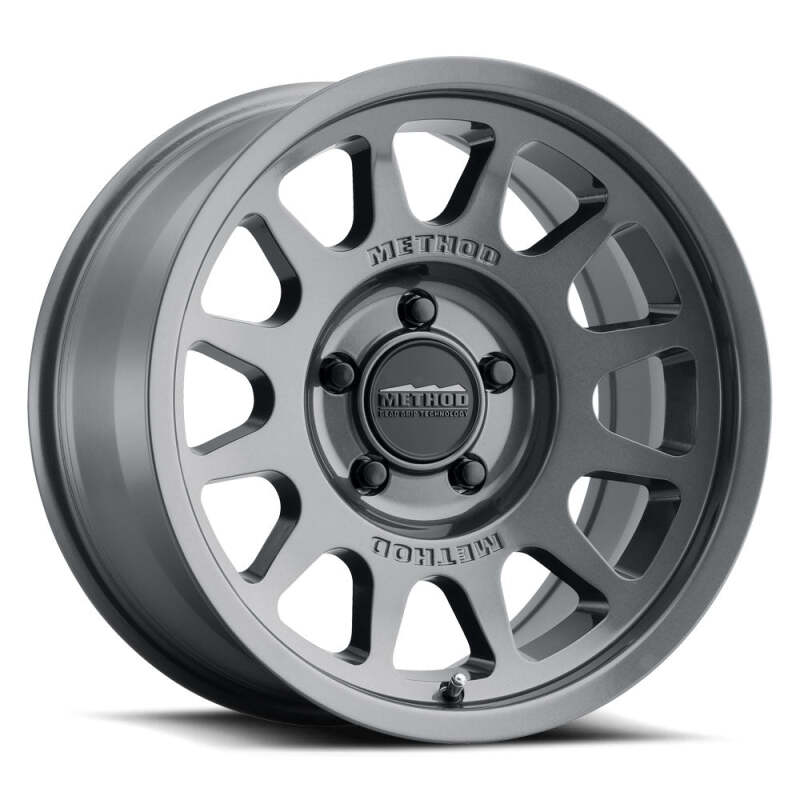 Method MR703 17x9 / -12mm Offset / 71.5mm Bore / 5x5 BP / 4.8in BS - Gloss Titanium Wheel