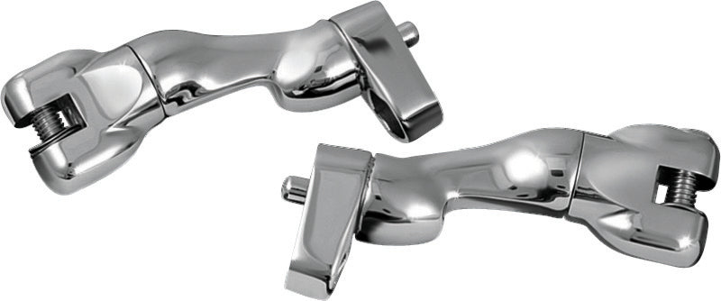 Kuryakyn Adjustable Passenger Peg Mounts For Harley-Davidson Touring and Indian Models Chrome