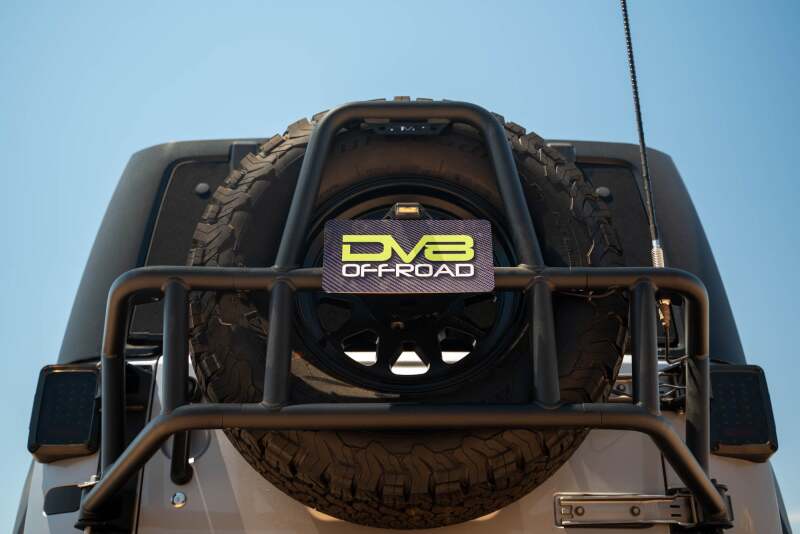 DV8 Offroad 07-18 Jeep Wrangler JK Body Mounted Tire Carrier