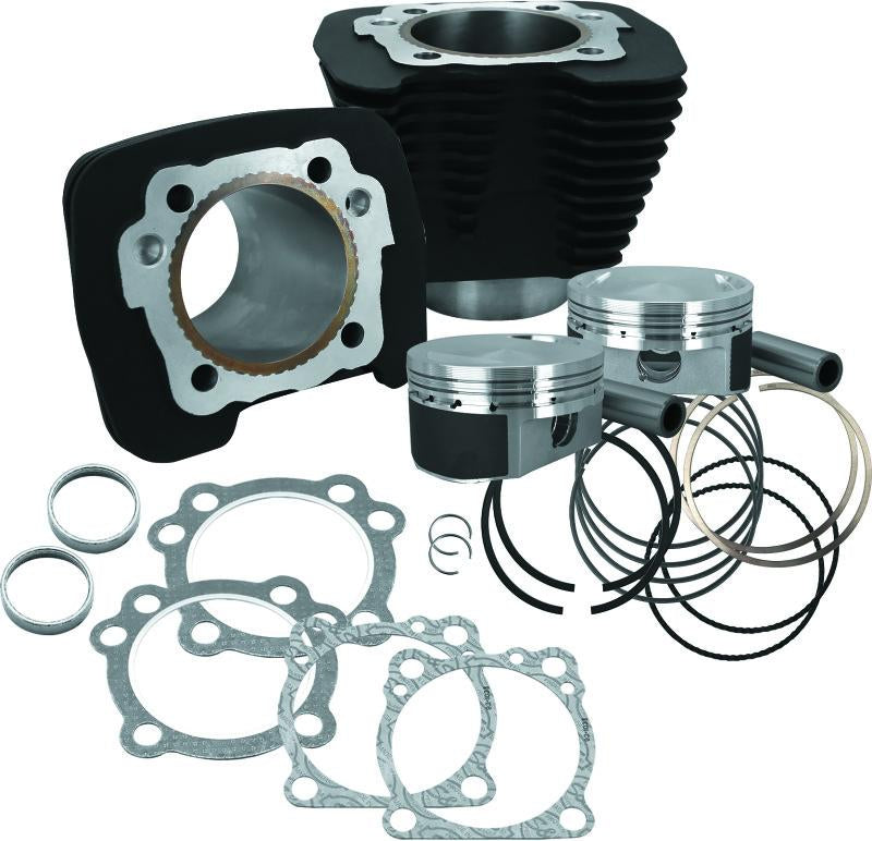 S&S Cycle 86-21 Sportster Models 1250cc Conversion Kit - Wrinkle Black