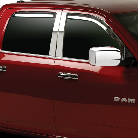 Putco 19-20 Ram 1500 - Crew Cab (Set of 4) Element Chrome Window Visors