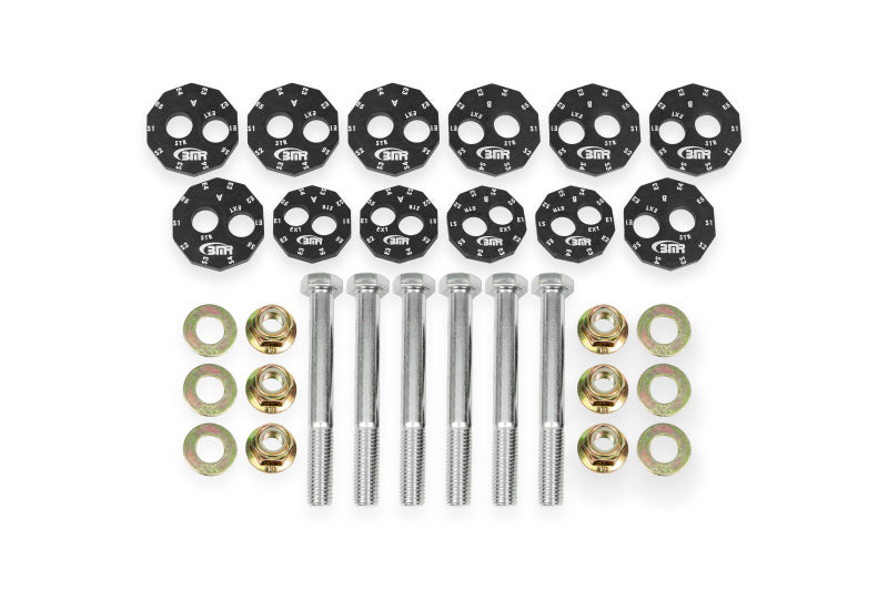 BMR 06-13 Chevrolet Corvette C6 Z06 / 09-13 ZR1 Camber Bolt Kit - Black Anodized