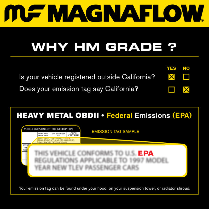 MagnaFlow Universal Catalytic Converter 2.25inch GM 3.8L
