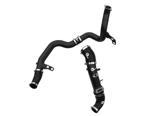 aFe 19-22 Hyundai Veloster N BladeRunner Aluminum Hot & Cold Charge Pipe Kit - Black