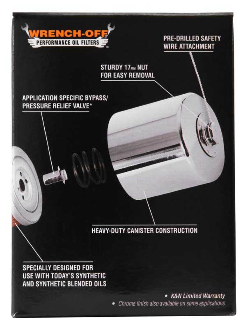K&N Oil Filter 02-10 Harley-Davidson VRSC 3in OD x 3.844in Height