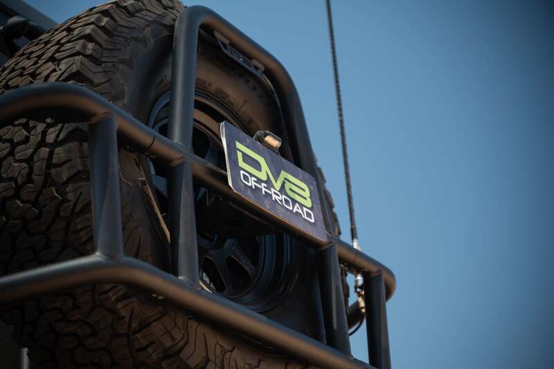 DV8 Offroad 07-18 Jeep Wrangler JK Body Mounted Tire Carrier