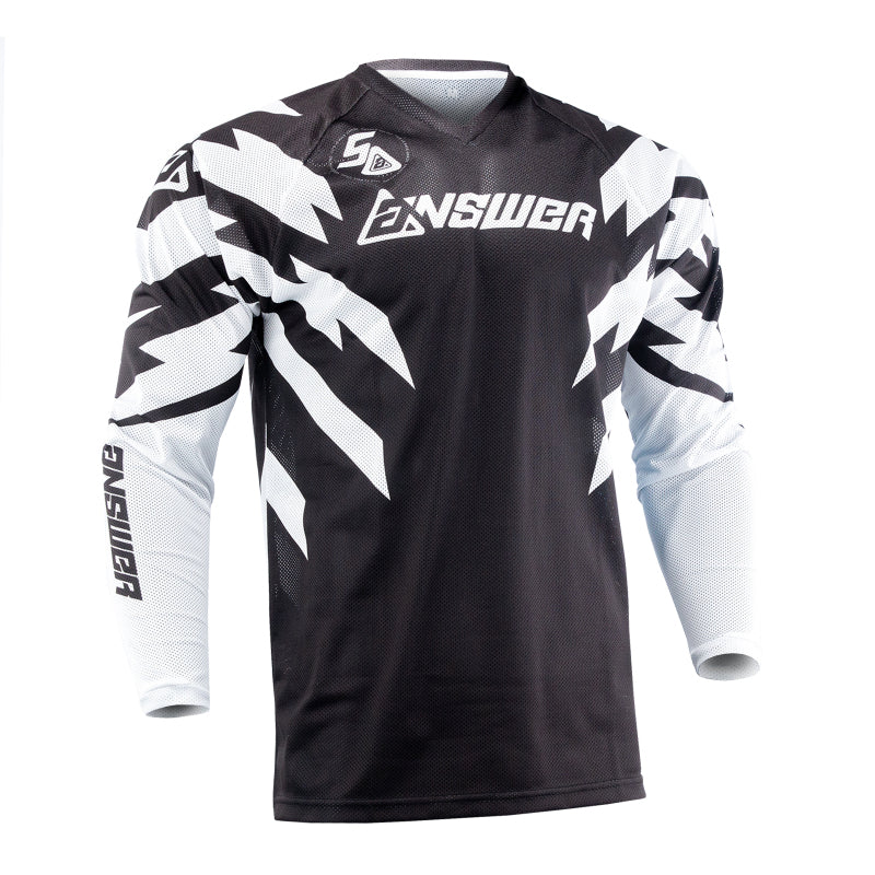 Answer 26 LE Syncron Rizz Vented Jersey Black/White/Cyan - 2XL
