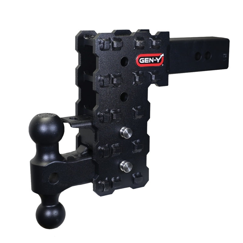 Gen-Y Phantom-X 2.5in Solid Shank 7.5in Drop 1.6K TW 16K Hitch w/GH-051 & GH-032 (No Flat Towing)
