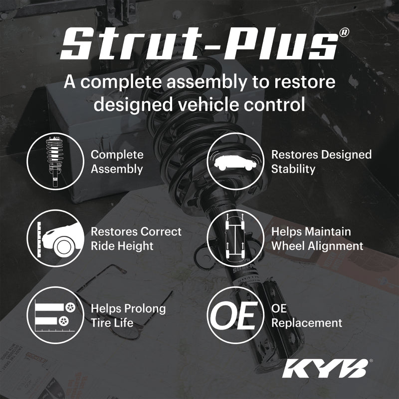 KYB 14-18 Toyota Corolla / 2019 Corolla L/ LE/XLE/XSE L4 1.8L Strut-Plus Assembly - Rear Right