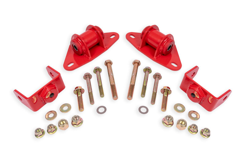 BMR Suspension 14-19 Chevrolet Corvette Motor Mount Kit - Red