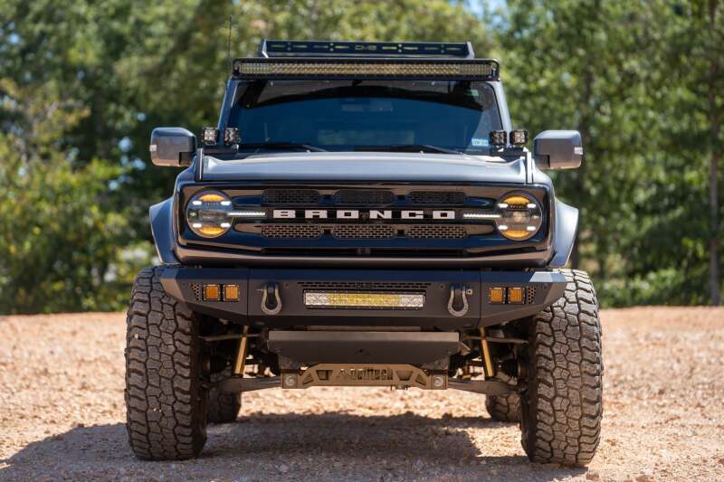DV8 Offroad 2021+ Ford Bronco Front Bumper V2 - OE Plus Series (Works w/o ACC Relocation)