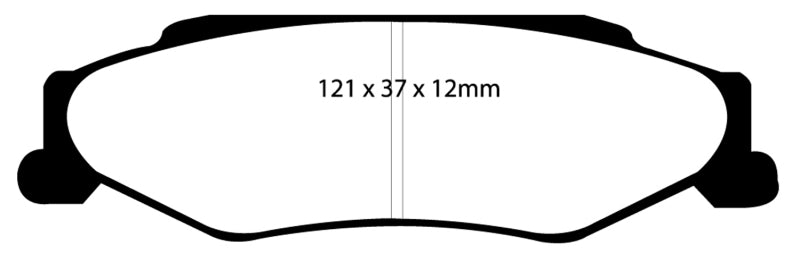 EBC 03-04 Cadillac XLR 4.6 Bluestuff Rear Brake Pads