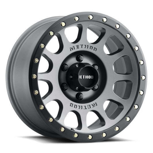 Method MR305 NV 18x9 / +18mm Offset / 6x5.5 BP / 108mm CB / Titanium - Matte Black Lip Wheel