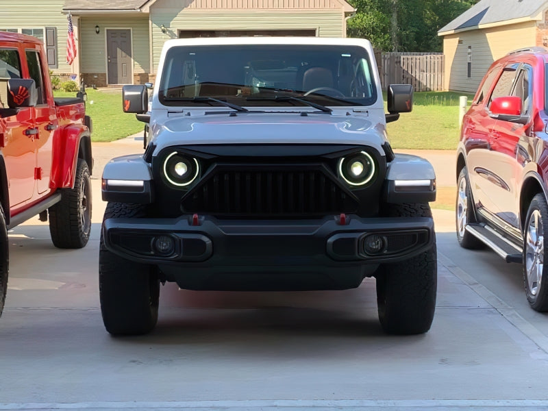 Oracle Oculus Bi-LED Projector Headlights for Jeep JL/Gladiator JT - Matte Blk - 5500K SEE WARRANTY