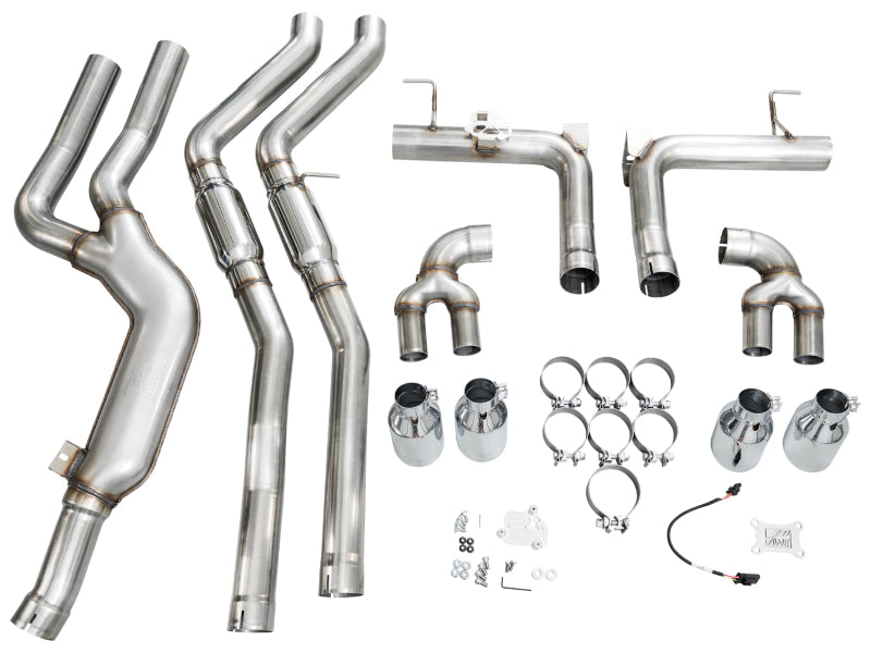 AWE Tuning 22-26 BMW M240i (G42) Track Edition Exhaust - Chrome Silver Tips