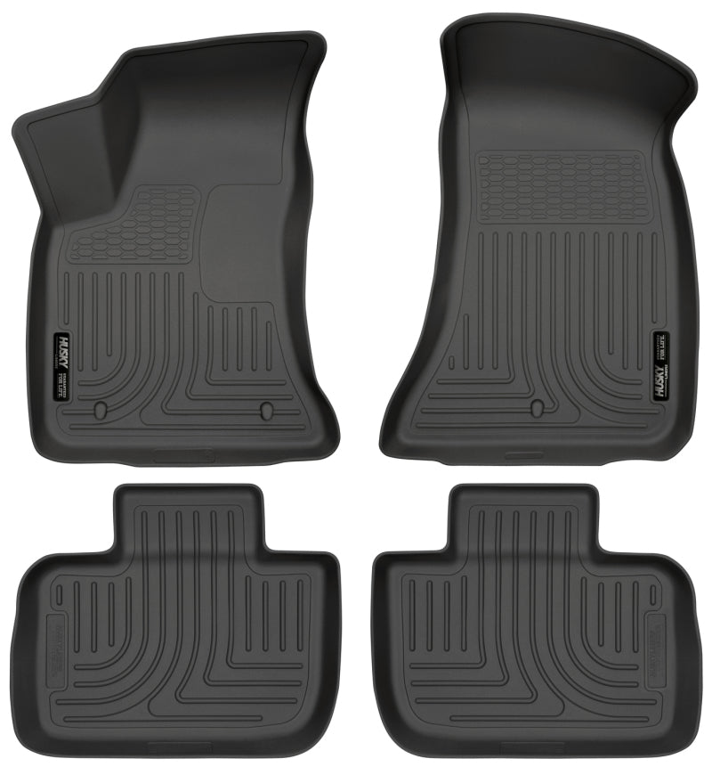 Husky Liners 11-12 Dodge Charger/Chrysler 300 WeatherBeater Combo Black Floor Liners