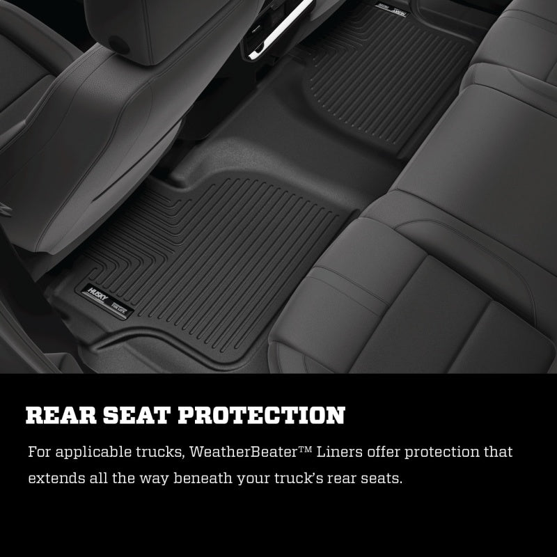 Husky Liners 07-13 GM Escalade/Suburban/Yukon WeatherBeater Black Front & 2nd Seat Floor Liners