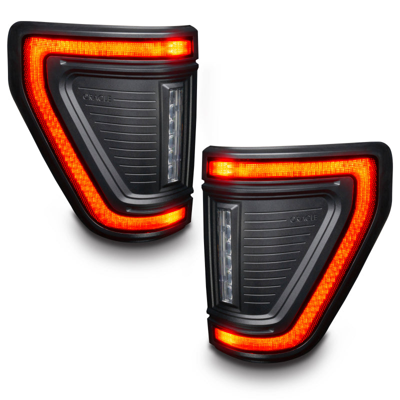 Oracle Lighting 21-24 Ford F-150 (Black Series) Flush Style LED Tail Lights