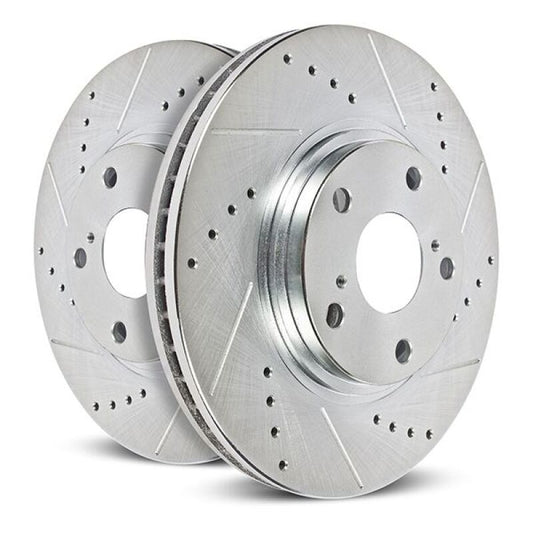 Power Stop 22-23 Hyundai Elantra N Front Drilled & Slotted Rotor (Pair)