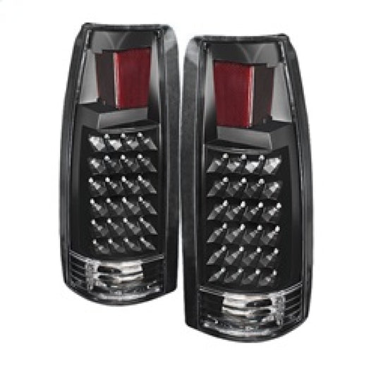 Xtune Yukon Denali 99-00 LED Tail Lights Black ALT-JH-CCK88-LED-BK