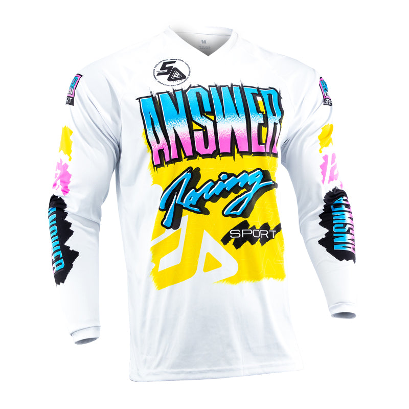 Answer 26 LE Syncron Artifacts Jersey 50 Years Neon Yellow/White/Blue Youth - Medium