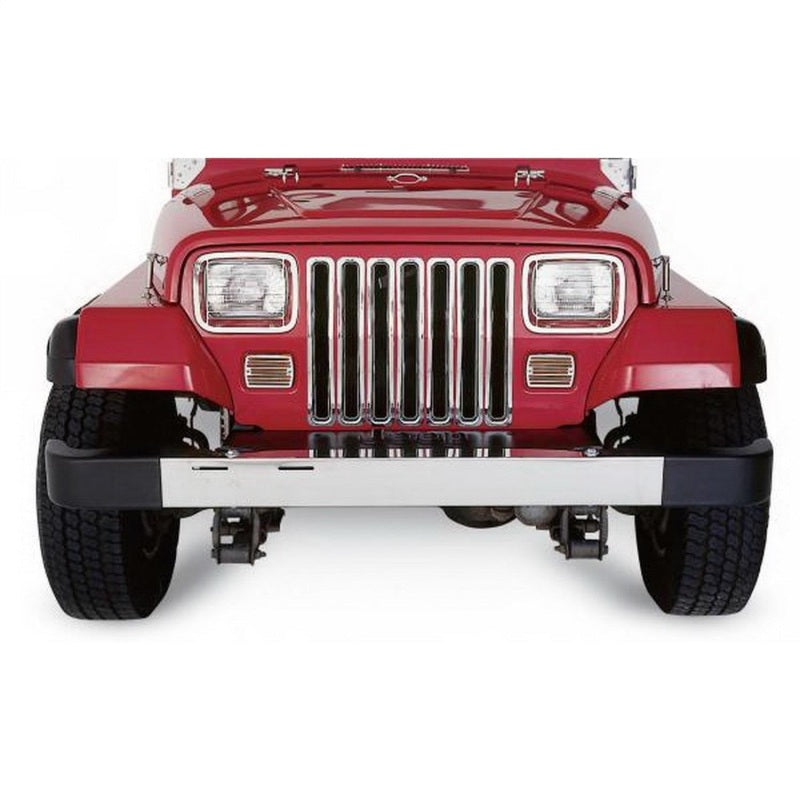 Rampage 1987-1995 Jeep Wrangler(YJ) Grille Inserts - Chrome