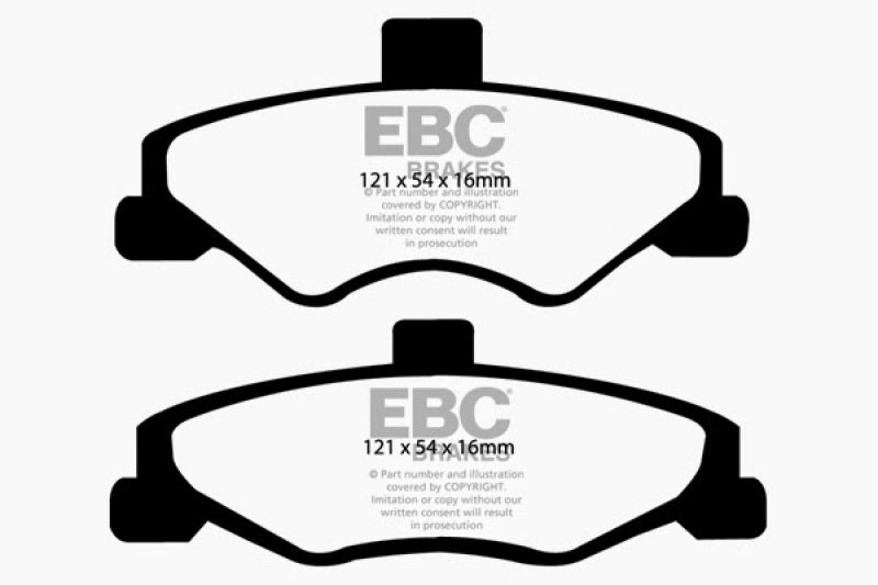 EBC 98-02 Chevrolet Camaro (4th Gen) 3.8 Redstuff Rear Brake Pads