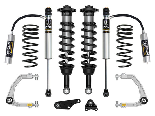 ICON 2024+ Toyota Tacoma 1.25in-3in Stage 3 Suspension System Billet w/ Triple Rate Spring