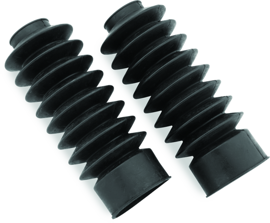 Bikers Choice 41MM Black Fork Boots Extended 8.58in / Collapsed 4in (Pair)