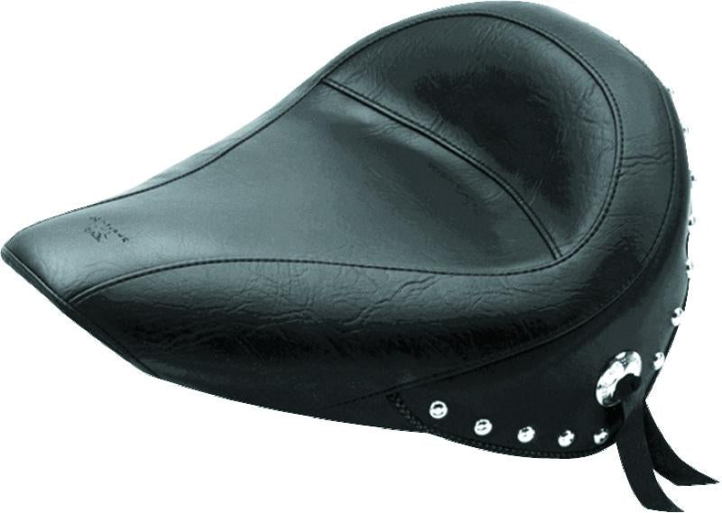 Mustang 84-06 Harley Standard Rear Tire Standard Touring Solo Seat w/Studs - Black