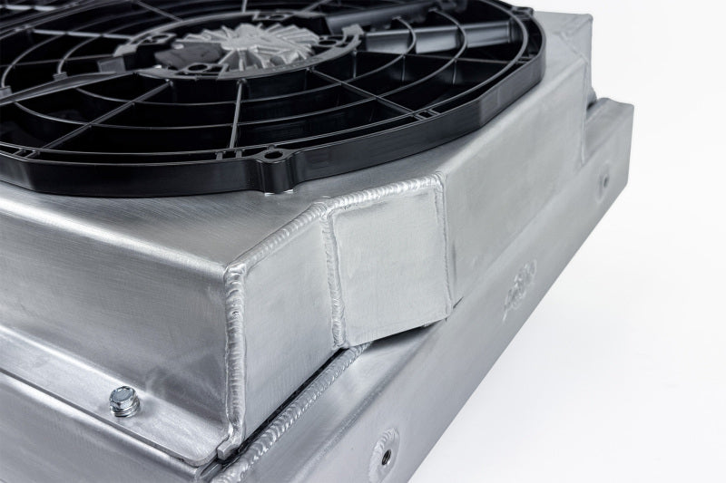 CSF Motorsport Radiator with Shroud - 14in SPAL Brushless Fans - Harnesses
