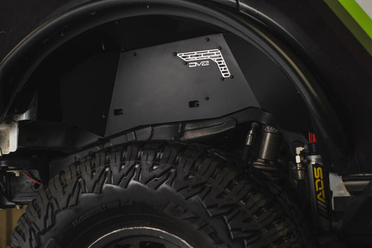 DV8 Offroad 21-25 Ford Bronco Rear Aluminum Inner Fenders - Black