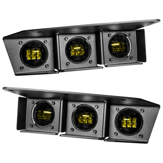 ORACLE Lighting 21-22 Ford Bronco Triple LED Fog Light Kit for Steel Bumper - Yellow SEE WARRANTY