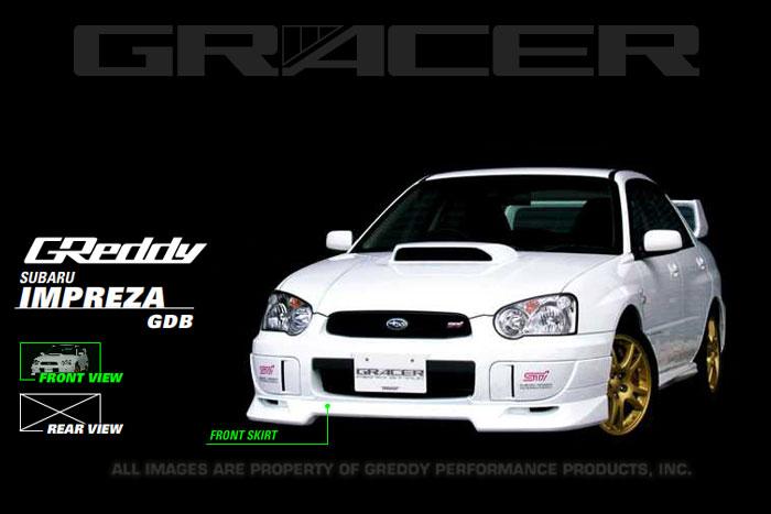 GReddy 04+ WRX &amp; STi Front Lip Spoiler