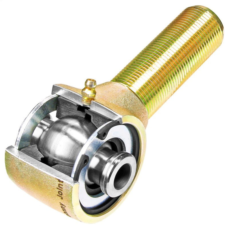 RockJock Johnny Joint Rod End 2 1/2in Forged 2.625in X .640in Ball 1 1/4in-12 LH Thread Shank