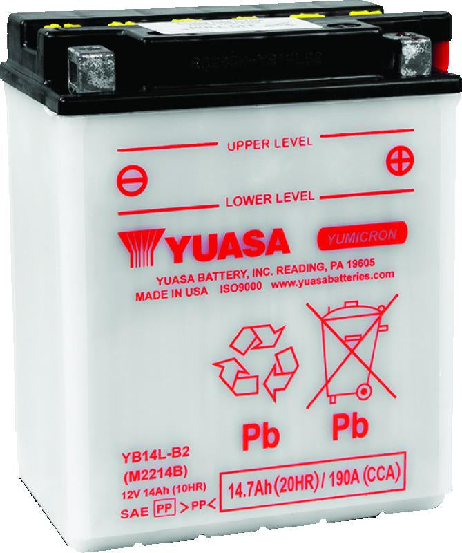 Yuasa YB14L-B2 Yumicron CX 12-Volt Battery