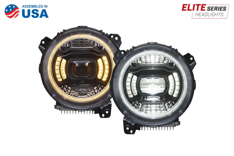 Diode Dynamics 18-23 Jeep JL Wrangler Elite LED Headlamps