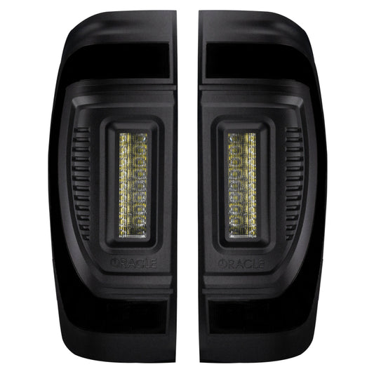 Oracle 19-23 GMC Sierra Black Series Flush Style LED Tail Lights - Factory Halogen