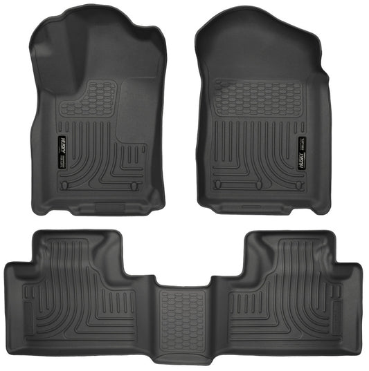 Husky Liners 11-13 Dodge Durango / 11-13 Jeep Grand Cherokee WeatherBeater Combo Black Floor Liners