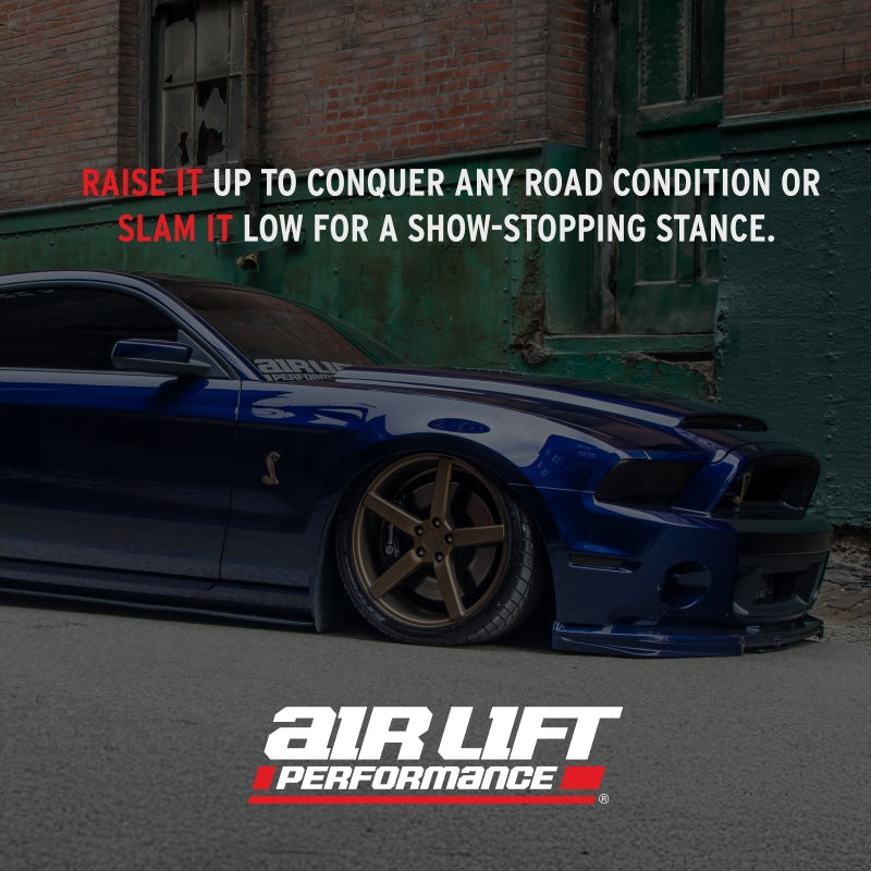 Air Lift Performance 2005-2014 Ford Mustang (S197) Front Kit (3/8 Fittings Not Included)