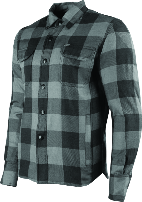 Speed and Strength True Grit 2.0 Armored Moto Shirt Grey - Large