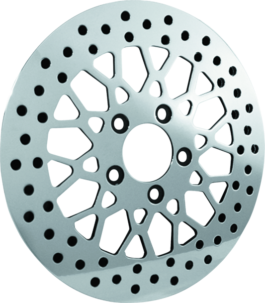 Bikers Choice 84-17 Big Twin/XL Front 11.5in Mesh Brake Rotor (Exc 08-17 Touring 06-17 Dyna)